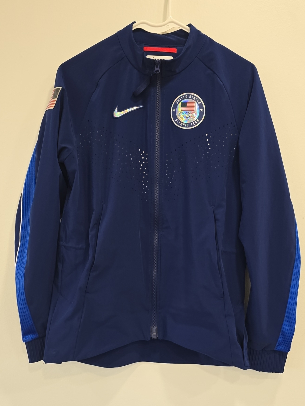 Nike Navy and Royal Blue Olympic Team Track Jacket